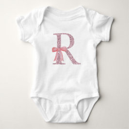 Personlig Initial Flicka ’R’ T Shirt