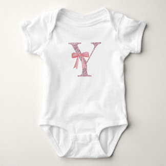 Personlig Initial Flicka ’Y’ T Shirt