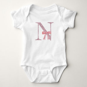 Personlig initial för babyflicka "N" T Shirt