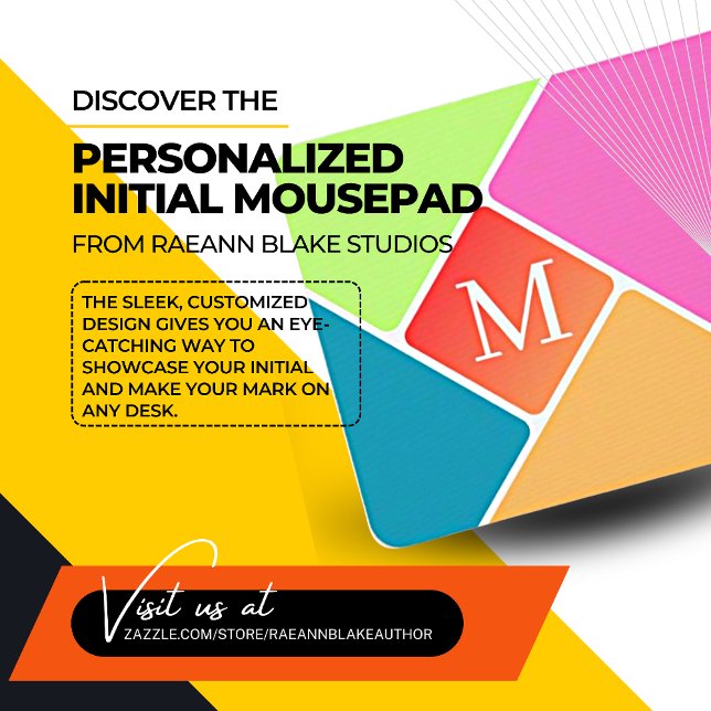 Personlig Initial Mousepad Musmatta (Skapare uppladdad)
