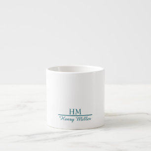 Personlig Initial & Namn Espresso Mugg Espressomugg