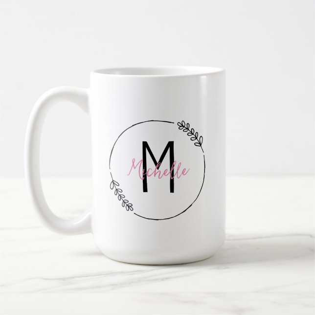 Personlig Initial och Namn Mugg (Vänster)
