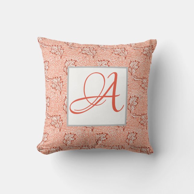 PERSONLIG INITIAL PILLOW JAPANESE BIRD OCH LÖV KUDDE (Framsida)