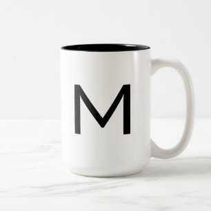 Personlig INITIAL Två-Tonad Mugg