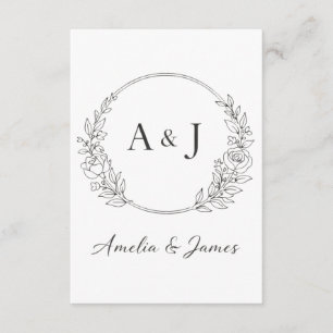 Personlig initialdesign tilläggskort
