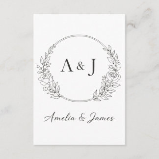 Personlig initialdesign tilläggskort