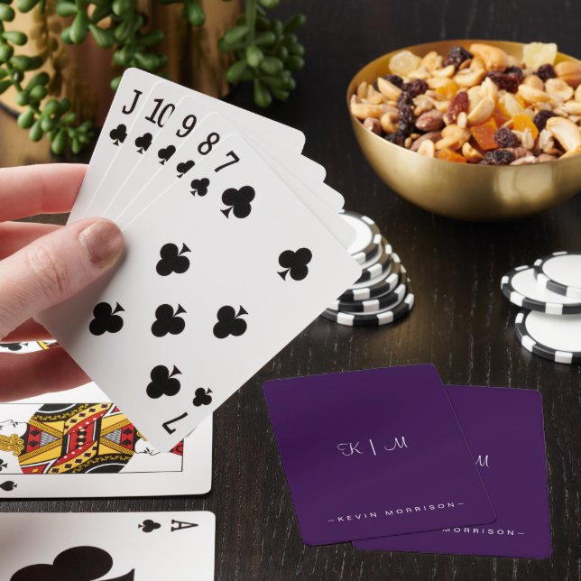 Personlig Initialer Casinokort (På plats)