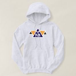 Personlig initialer Halloween Fladdermus Man Trian Hoodie