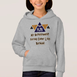 Personlig initialer Halloween Fladdermus Man Trian T Shirt