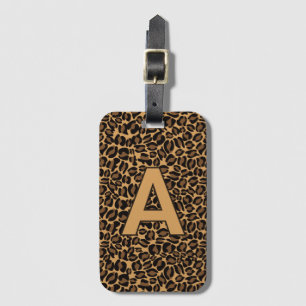 Personlig initialer Leopard Bagagebricka