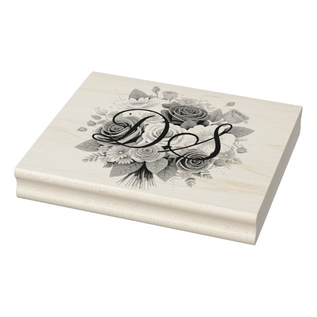 Personlig Initialer och frimärke Stämpel (Stämpel)