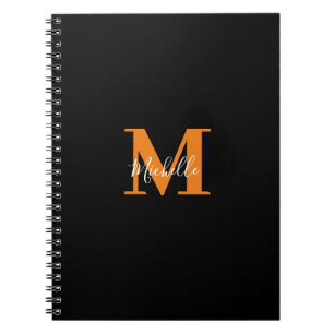 Personlig Initialer och Namn Monogram Anteckningsbok