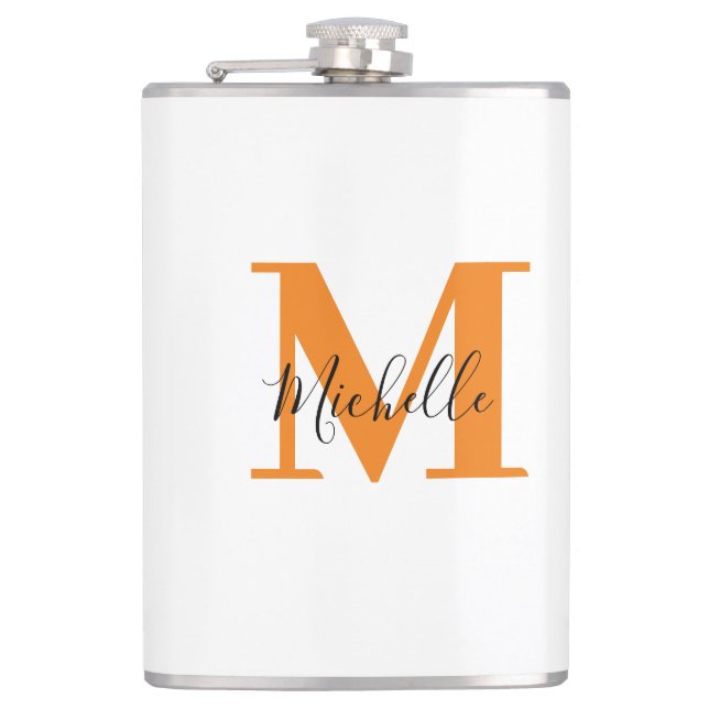 Personlig Initialer och Namn Monogram Fickplunta (Framsidan)