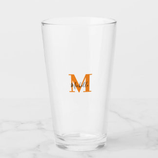 Personlig Initialer och Namn Monogram Glaskopp