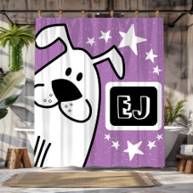 Personlig Initialer Svartvit Hund