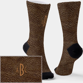 Personlig Inledande Alphabet Brev Faux Leather