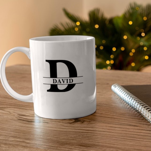 Personlig Inledande och Namn Grått-latinamerikansk Kaffemugg (Skapare uppladdad)