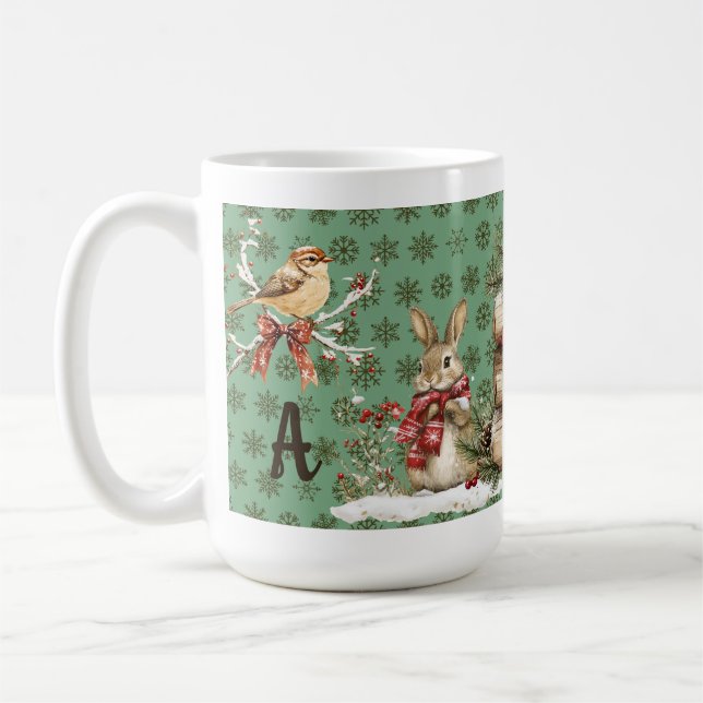 Personlig inledande vintern kaffemugg (Vänster)