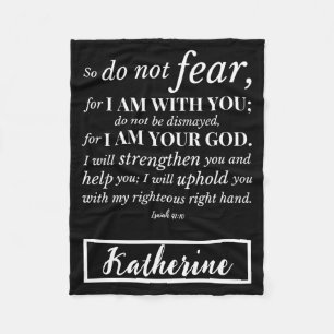 Personlig Inspirational Christian Bible Verse Fleecefilt