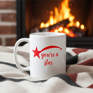 Personlig inspirational Red Stars Mugg