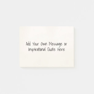 Personlig inspirationcitattecken DIY Motivational Post-it Block