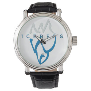 Personlig inspirationskrav Blue Abstrakt Iceberg Armbandsur