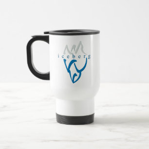 Personlig inspirationskrav Blue Abstrakt Iceberg Resemugg
