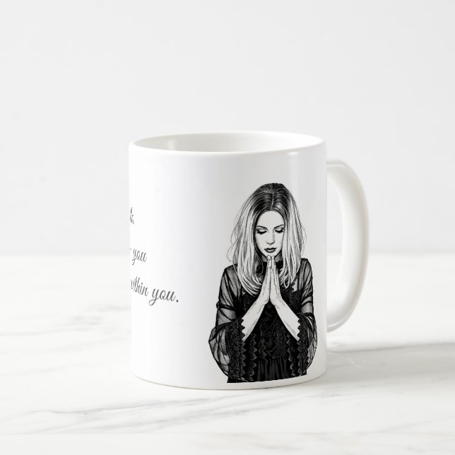 Personlig inspirerande citat-mugg kaffemugg (Framsida höger)