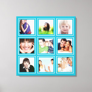 Personlig Instagram-fotocollage Canvastryck