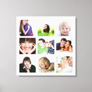 Personlig Instagram-fotocollage Canvastryck
