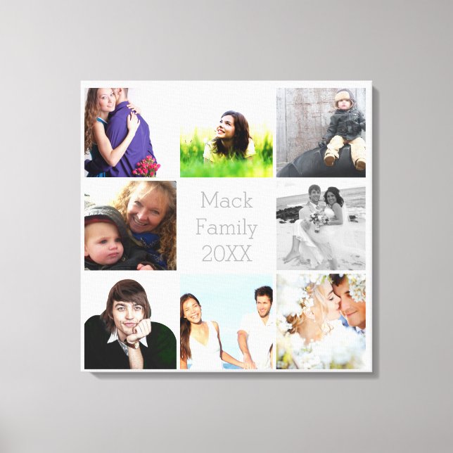 Personlig Instagram Photo Collage Canvastryck (Framsida)