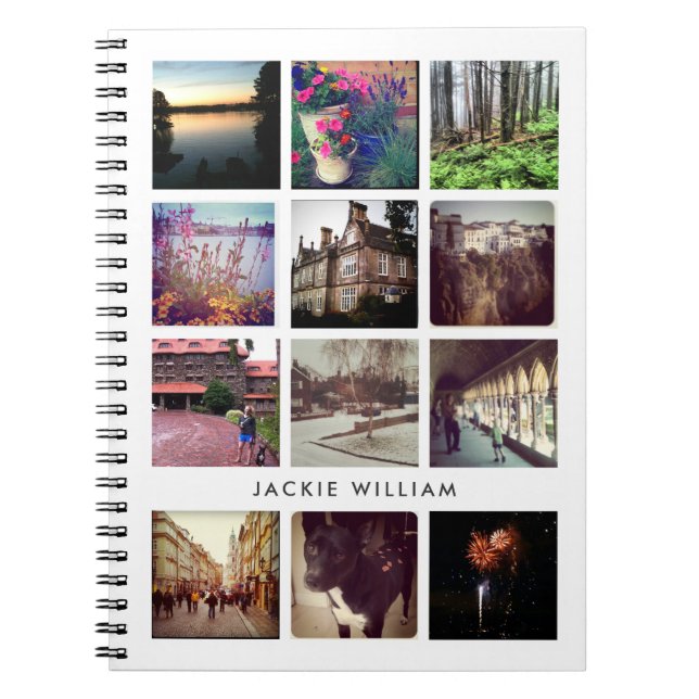 Personlig Instagram Photo Notebook Anteckningsbok (Framsidan)