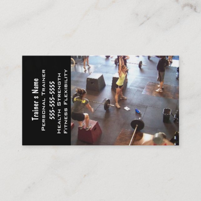 Personlig instruktör visitkort (Framsida)