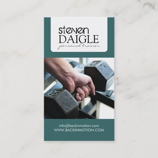 Personlig instruktörvisitkort visitkort (Framsida)