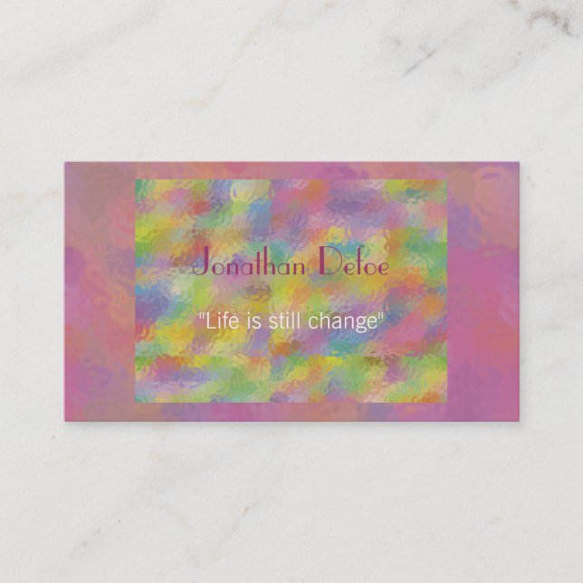 Personlig instruktörvisitkort visitkort (Framsida)