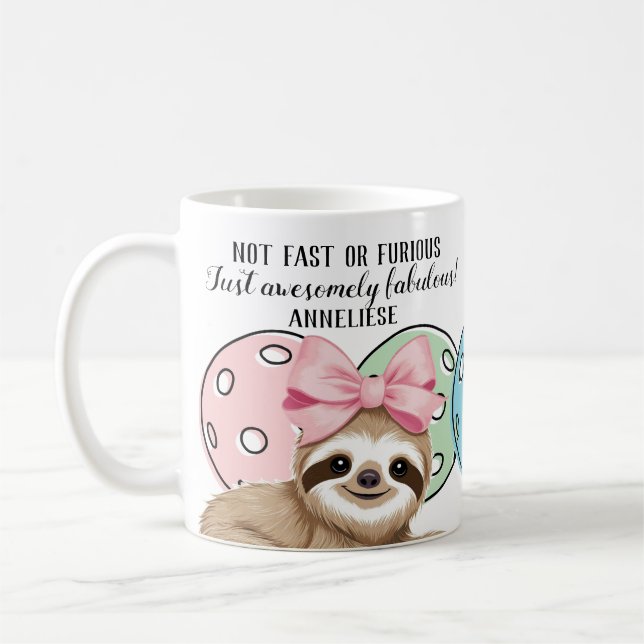 Personlig, inte snabb eller lös, långsam picklebal kaffemugg (Vänster)