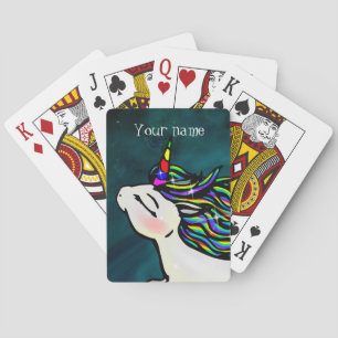 Personlig InterGalactic Space Unicorn Casinokort
