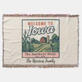 Personlig Iowa kastfilt Filt