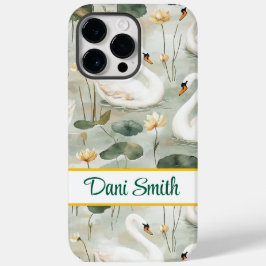 Personlig iPhone 14 Pro Max fodral svanar