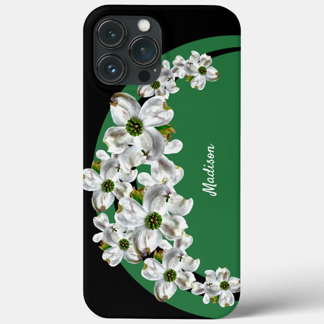 Personlig iPhone-fodral med Cornelian körsbärsblom (Baksida)