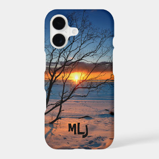 Personlig iPhone-fodral med solnedgång vid Ocean B