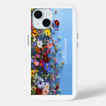 Personlig iPhone-fodral med vilda blommor