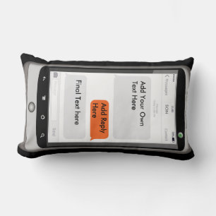 Personlig iPhone Pillow ADD TEXT TONÅRING gåvor Lumbarkudde