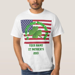Personlig Irish American St patrick's day T Shirt