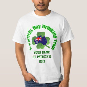 Personlig Irish Australian St patrick's day T Shirt