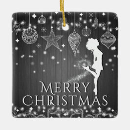 Personlig Irish Dance God jul Julgransprydnad Keramik