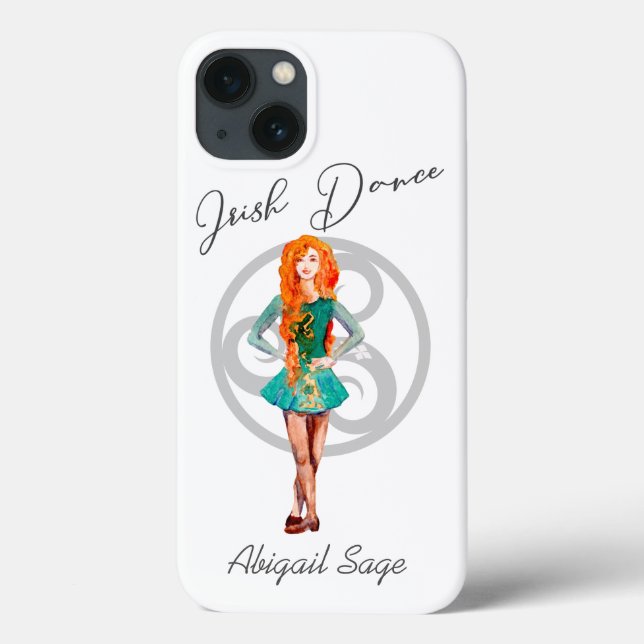 Personlig Irish Dance Hard Shoe Celtic Knot (Baksida)
