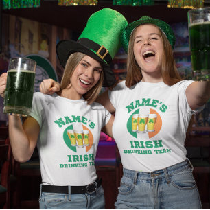Personlig Irish Drinking Team 3 Kvinnor T Shirt