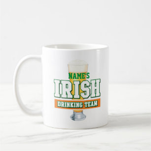 Personlig Irish Drinking Team Frosted Mugg