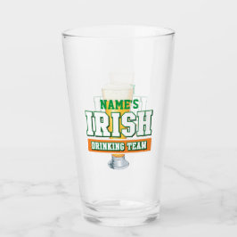 Personlig Irish Drinking Team Pint Glass Glaskopp